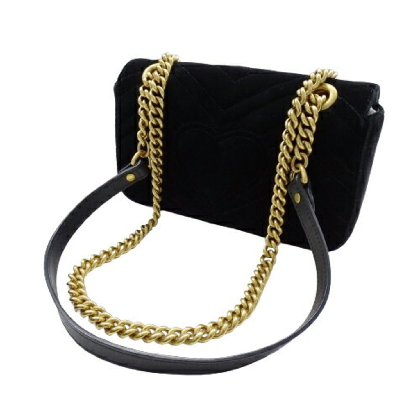 Gucci Gg Marmont  Velvet Shoulder Bag ()