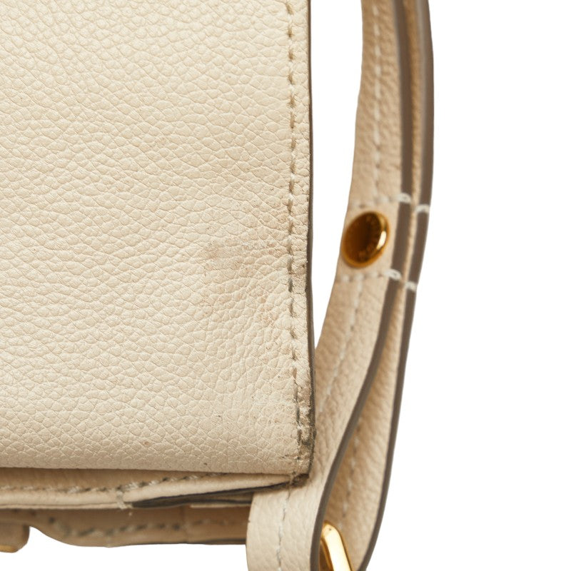 Louis Vuitton M40807 White Leather  Louis Vuitton M40807 White Leather Ladies Louis Vuitton