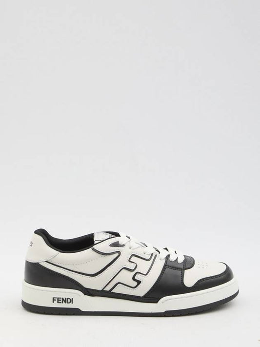 Luxury Fendi Match Low Top Sneakers Black