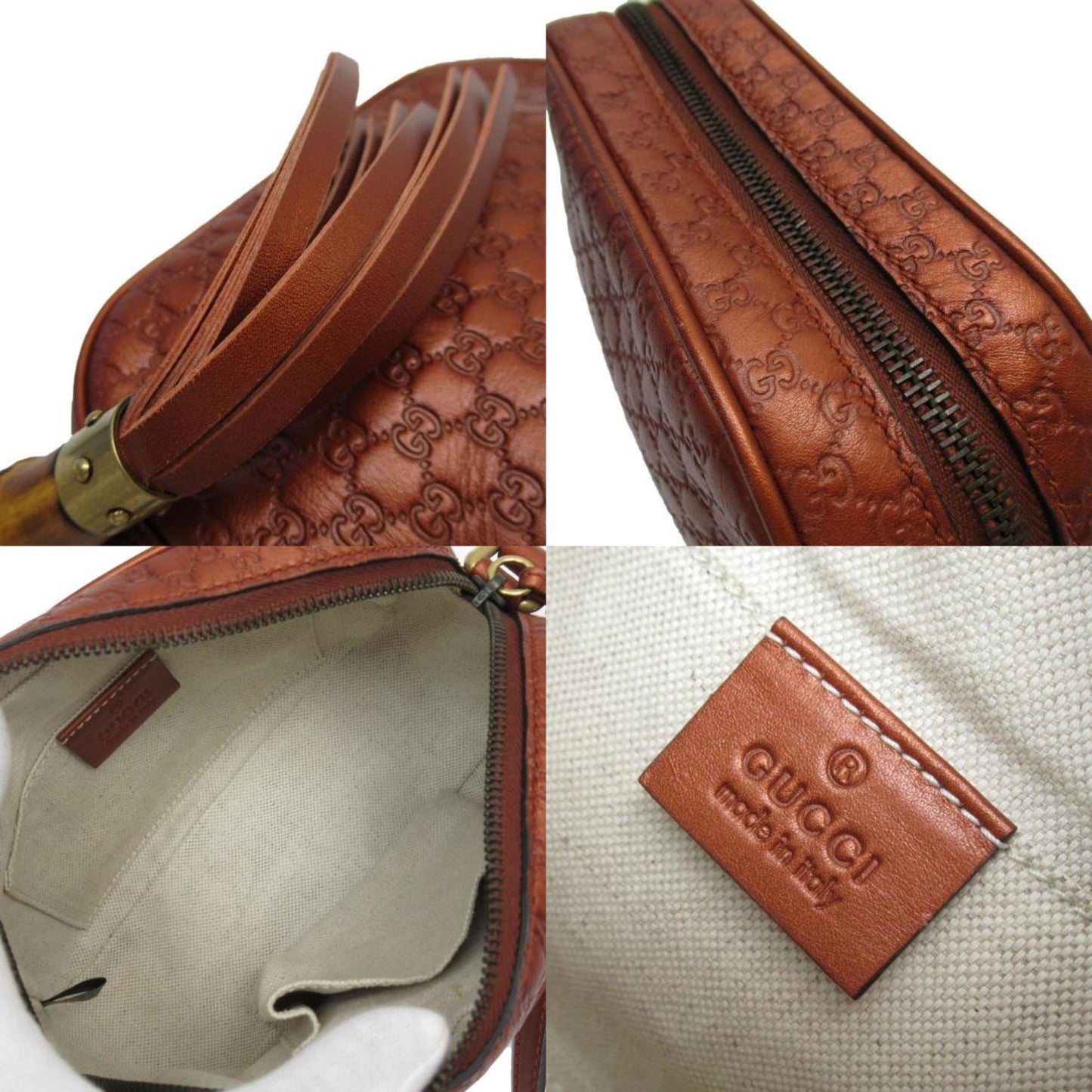 Gucci Micro Guccissima  Leather Shoulder Bag ()