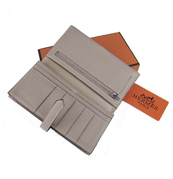 Luxury Hermes Wallet H008 Wallet Grey