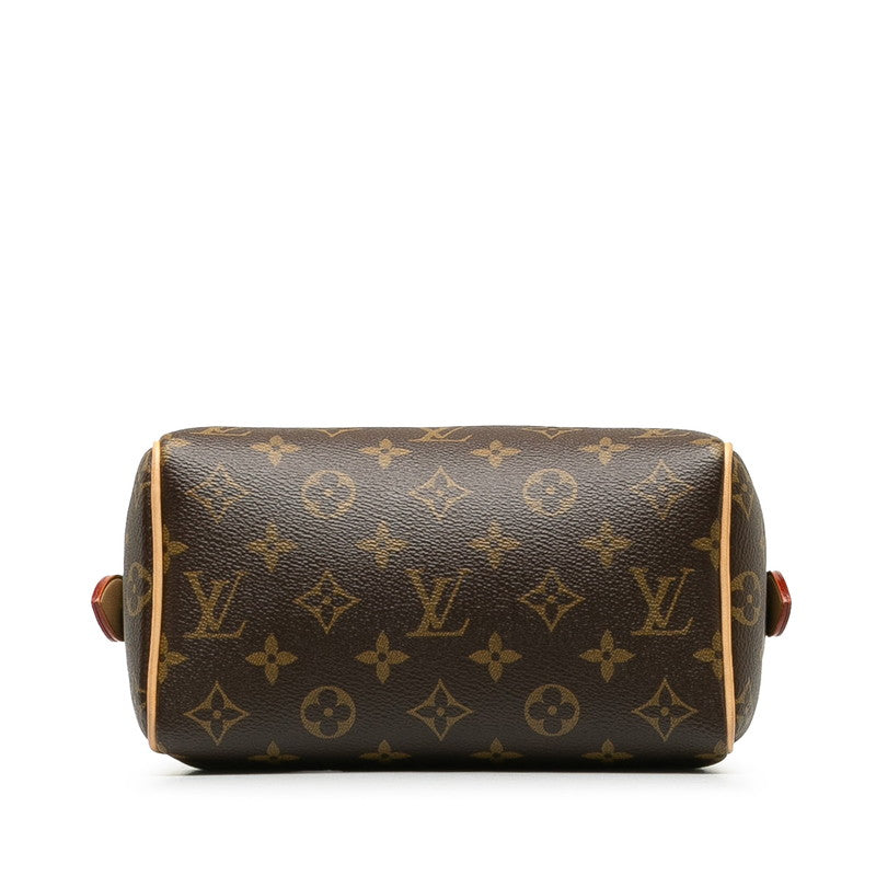 Louis Vuitton Monogram Speedy 20 Handbag 2WAY M46234 Brown PVC Leather  Louis Vuitton