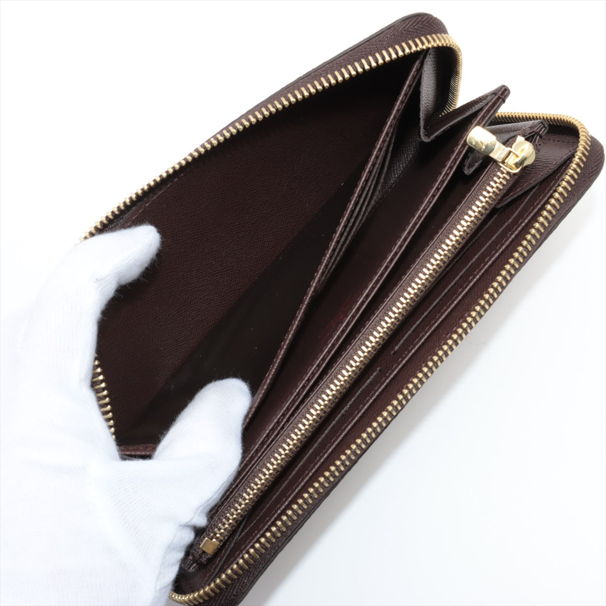 Louis Vuitton Damier Zippy Wallet N41661 Brown Round Zippe Wallet