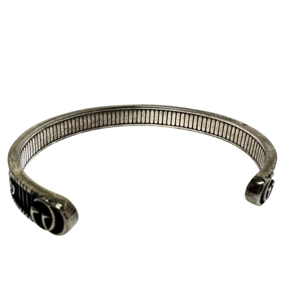 Gucci Silver 925 Double G Bangle Unisex