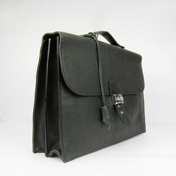 Luxury Hermes Briefcases 2813 Briefcase Black