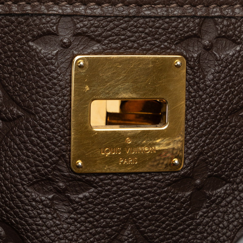 Louis Vuitton Monogram Amplant Citadine PM Shoulder Bag M40516 Onboard Brown Leather  Louis Vuitton