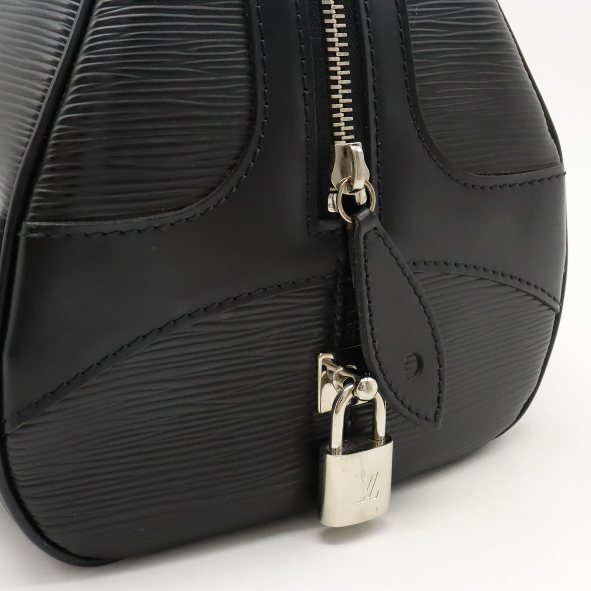 Louis Vuitton Louis Vuitton Epi Bowling Monterey PM Handbag Mini Boston Bag Black Black Black M59322