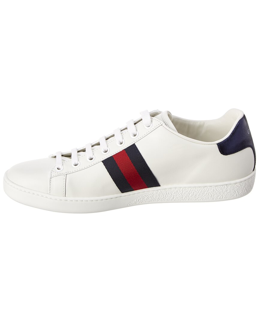 Gucci Ace Loved Embroidered Leather Sneaker