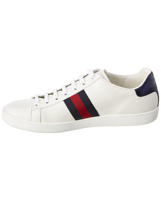 Gucci Ace Loved Embroidered Leather Sneaker
