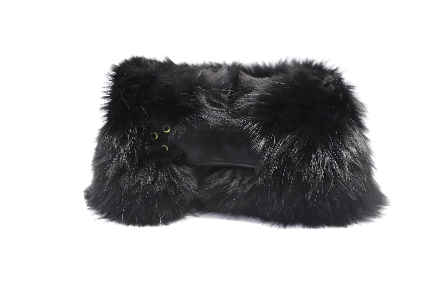 Luxury Gucci Trending 2025 Scarf in Black Fox Fur