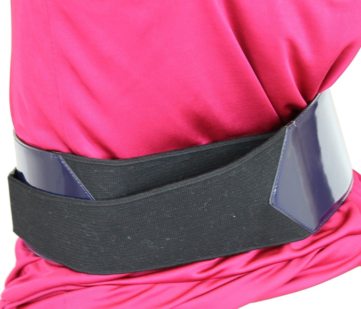 Gucci Women's Patent Leather Runway Elastic Wrap Belt