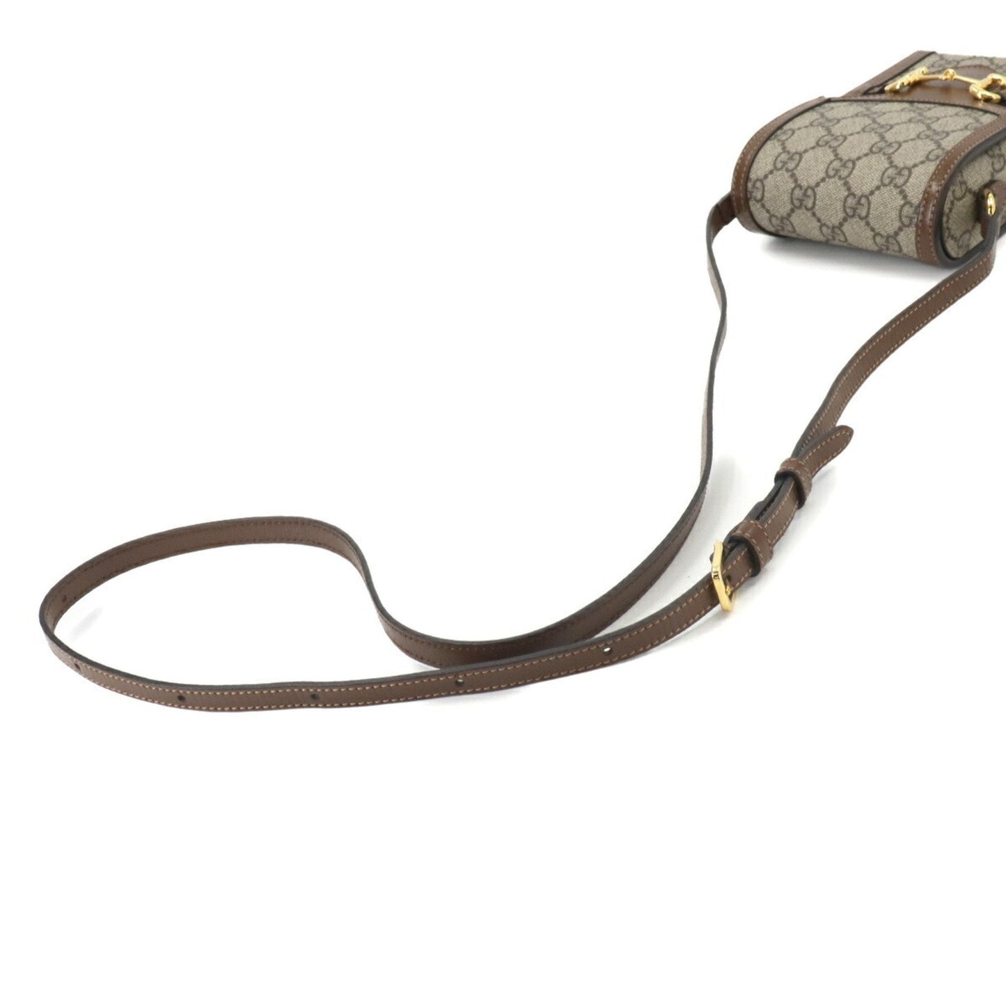 Gucci Horsebit  Canvas Shoulder Bag ()