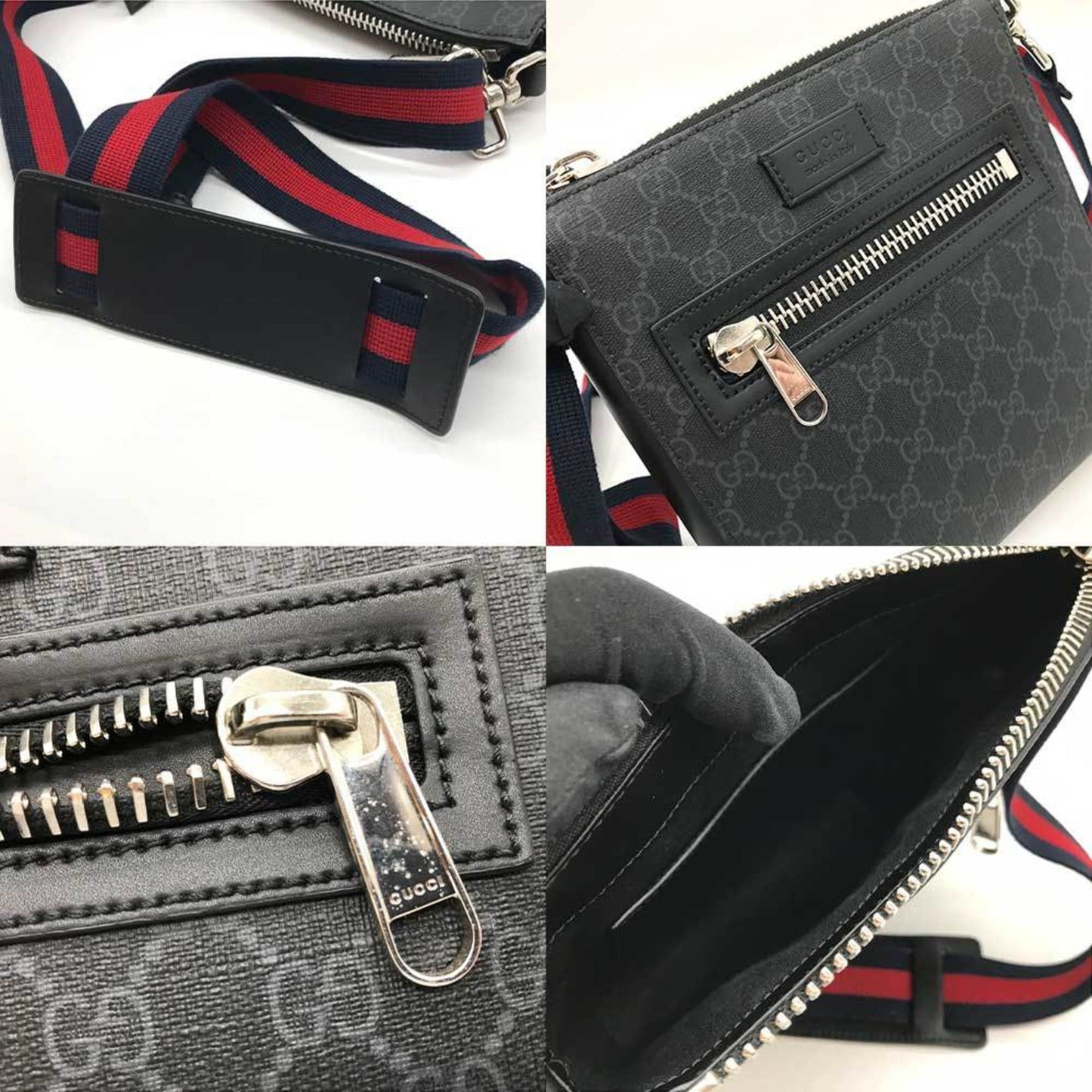 Luxury Gucci Trending 2025 Gg Supreme  Leather Shoulder Bag ()
