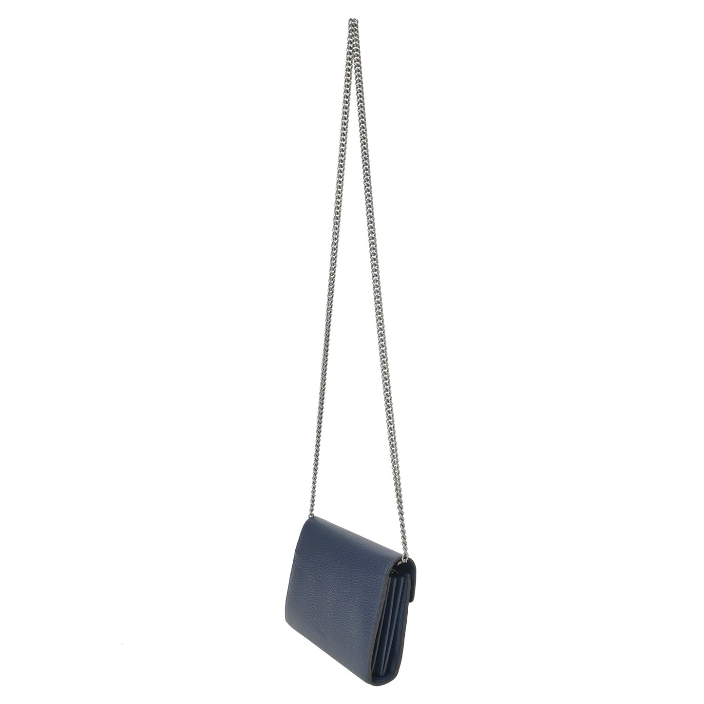 Luxury Gucci Trending 2025 Dionysus Mini Chain Bag in Navy Blue Leather