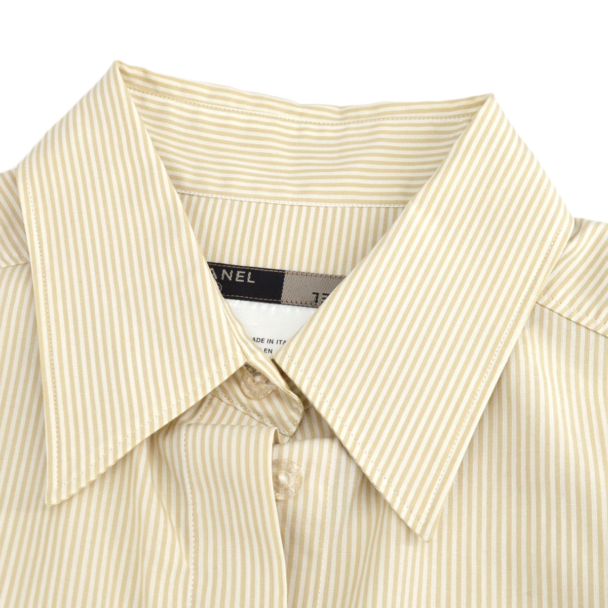 Luxury Chanel 1999 spring CC striped sleeveless shirt #38