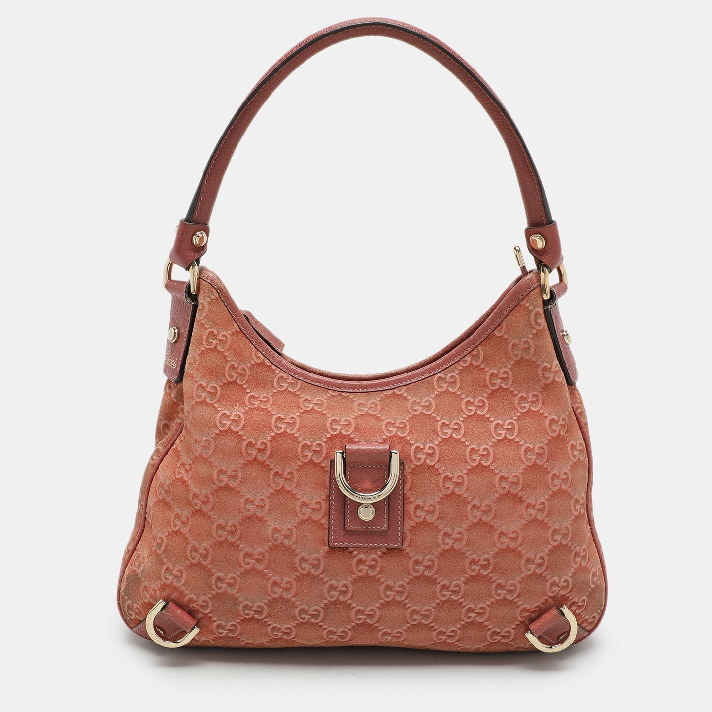 Luxury Gucci Trending 2025 Pink Luxury Gucci Trending 2025sssima Suede Abbey D-Ring Hobo