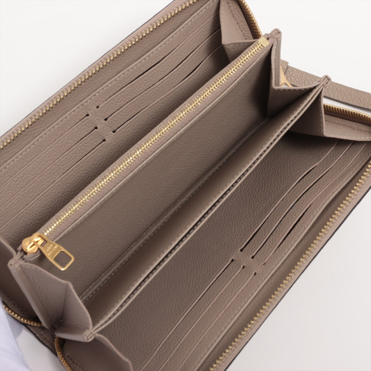 Louis Vuitton bicolor monogram implant zipper wallet M69794 turtle cream round zipper wallet  responsive allu
