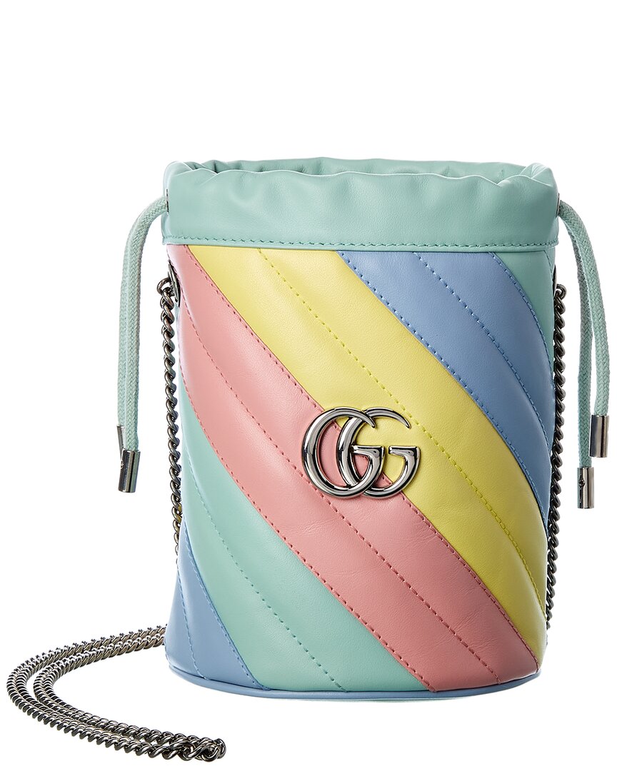 Gucci GG Marmont Mini Matelasse Leather Bucket Bag