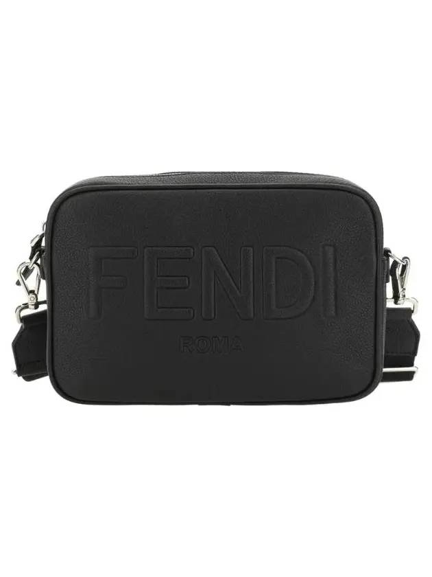 Luxury Fendi Logo Camera Cross Bag Black
