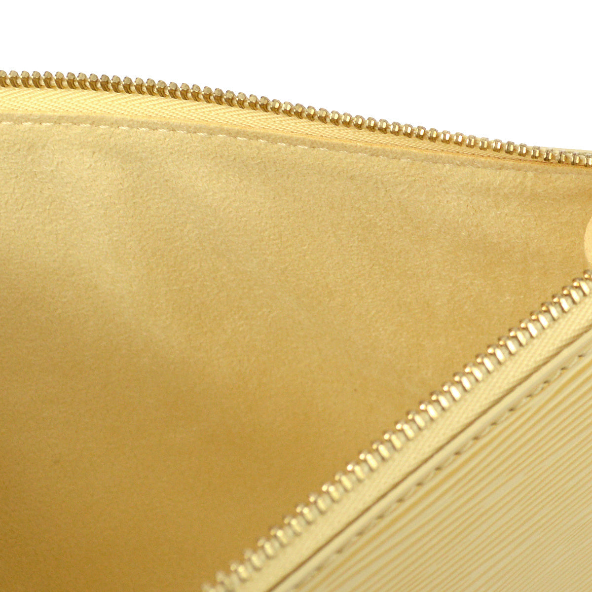 Louis Vuitton 2001 Ivory Epi Pochette Pouch Handbag M5294A