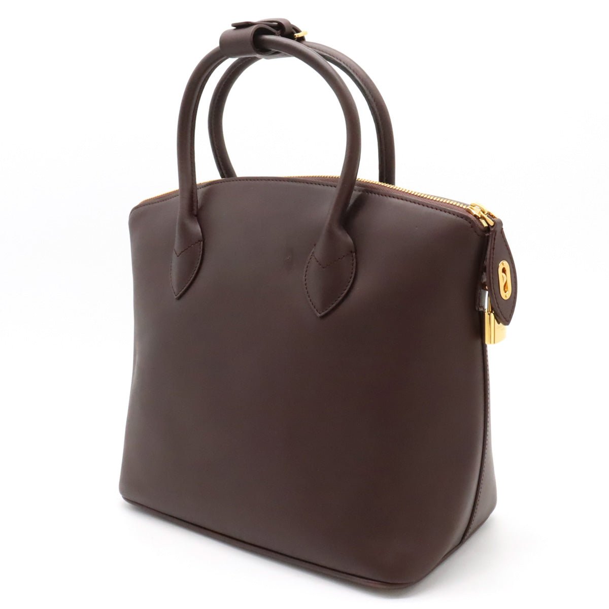 Louis Vuitton Louis Vuitton Nonemad Locket Handbag Leather Mocha Black Tea Gold  Blumin