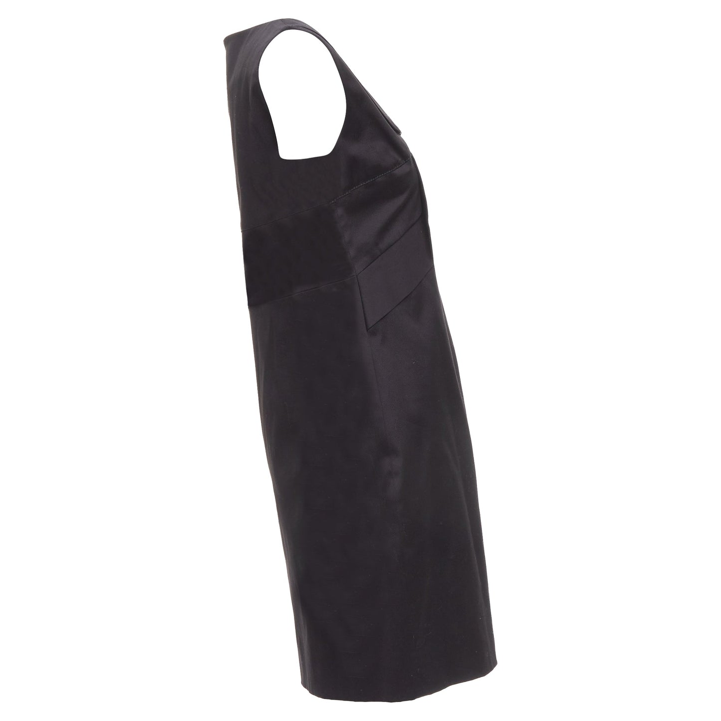 Gucci Cotton Origami Pleat Square Neckline Shift Dress