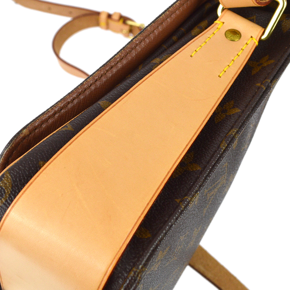 Louis Vuitton 1991  Monogram Cartouchiere GM Shoulder Bag M51252