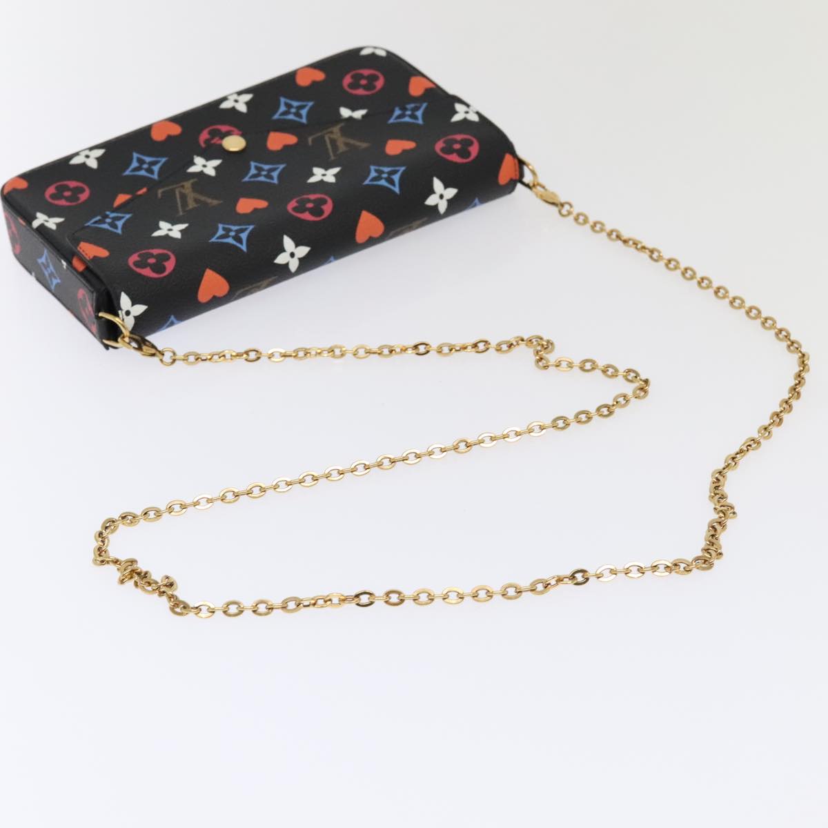 Louis Vuitton Felicie  Canvas Clutch Bag ()