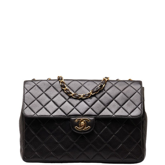 Chanel Matrases Chain Coke Chain Shoulder Bag Black G Leather  Chanel