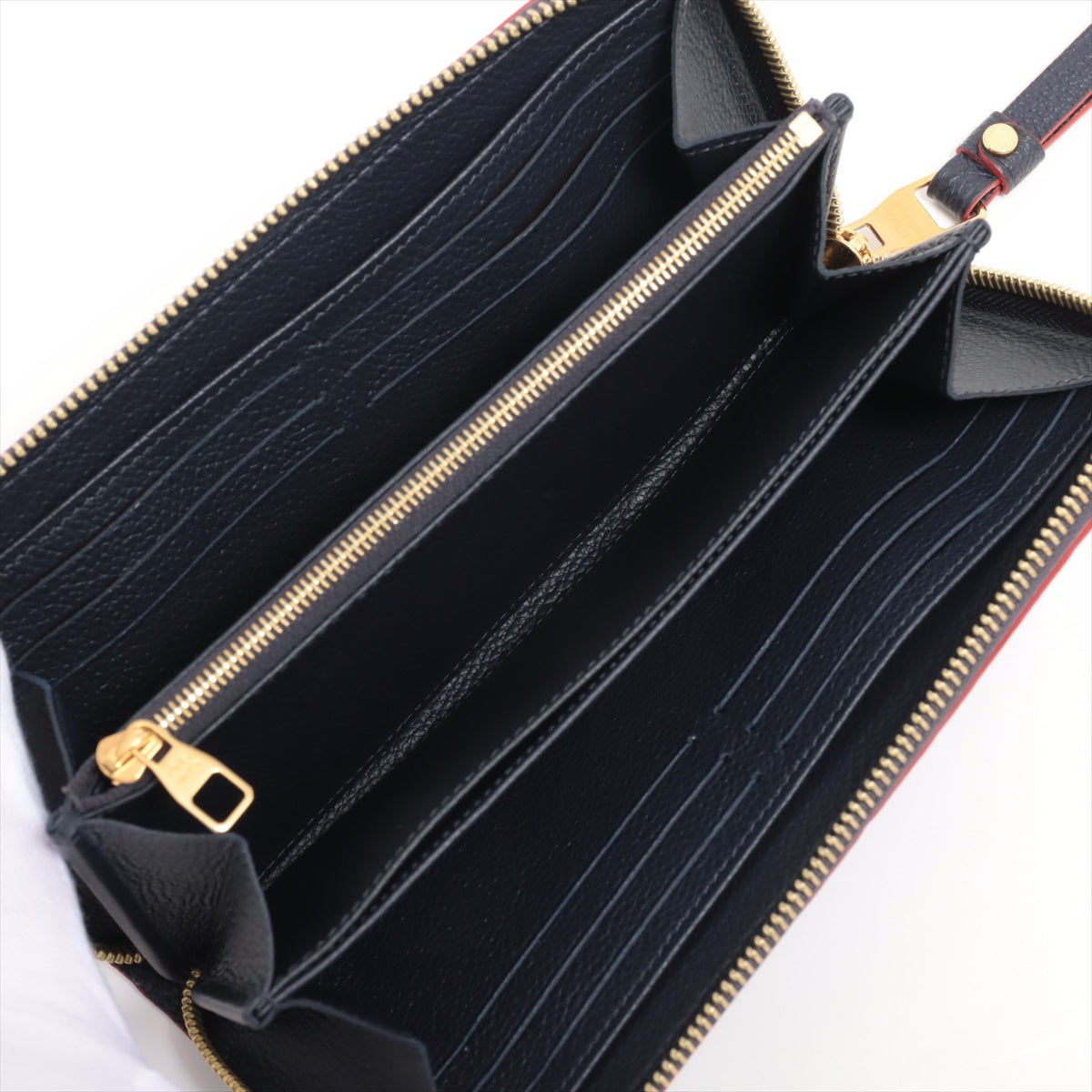 Louis Vuitton Implant  Wallet M62121 Marine Round Zip Wallet