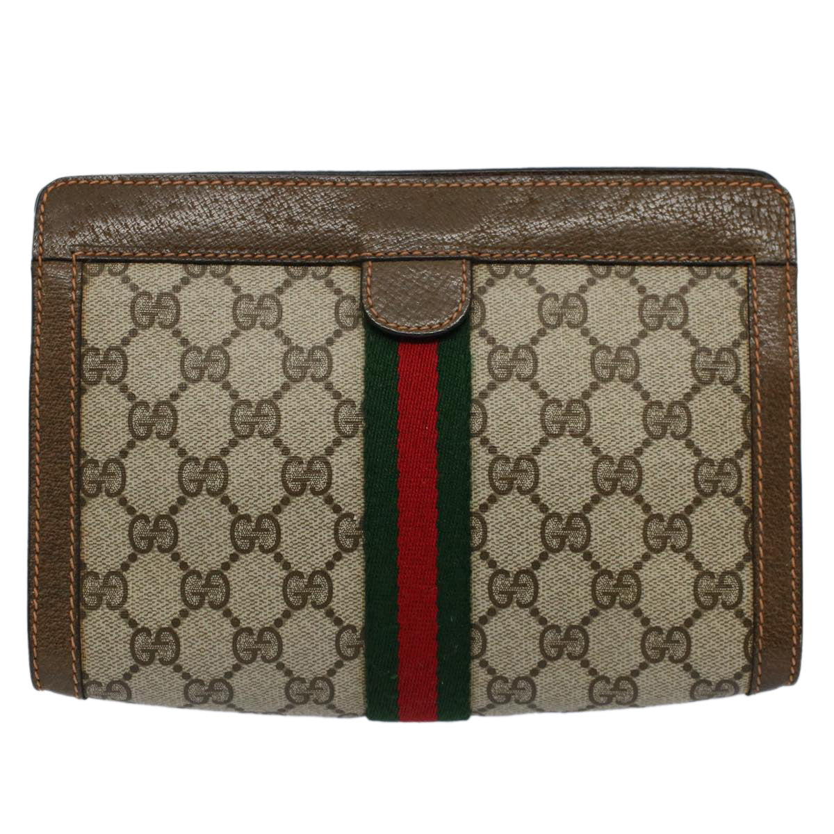 Gucci Web  Canvas Clutch Bag ()