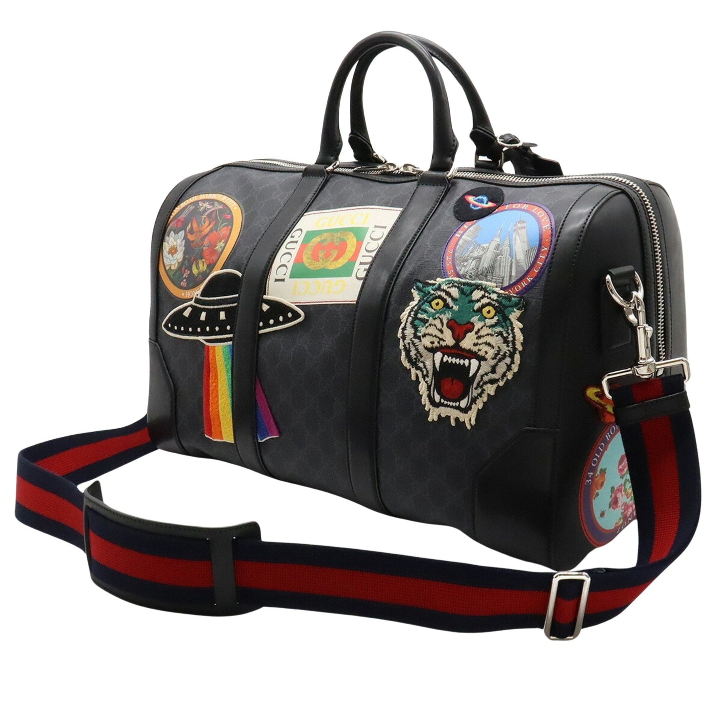 Gucci Gg Supreme  Leather Travel Bag ()