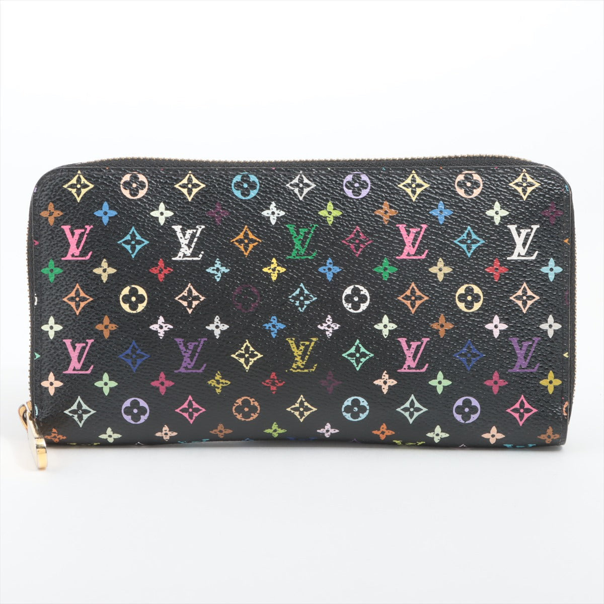 Louis Vuitton Multicolor  Wallet M60243 Noir Round Zip Wallet