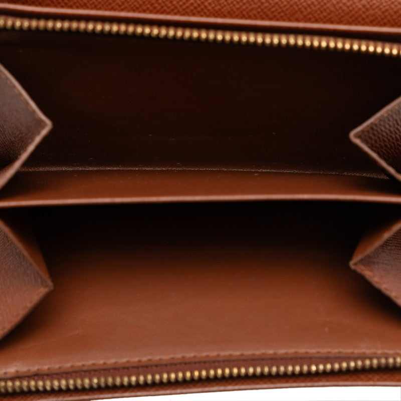 Louis Vuitton Monogram Portemone Vie Trezor Double Fed Wallet M61730 Brown PVC Leather  Louis Vuitton