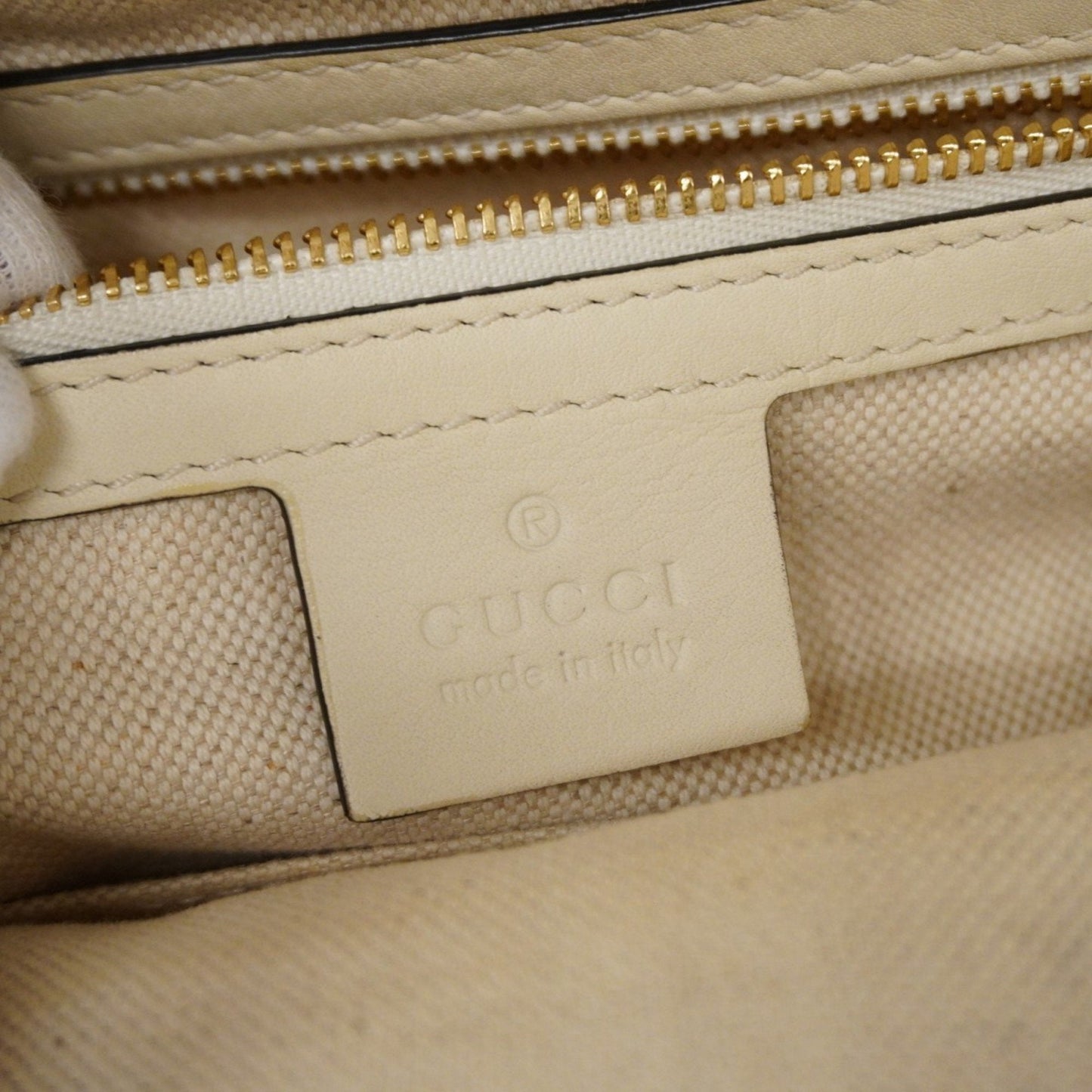 Gucci blue ivory Canvas Tote Bag