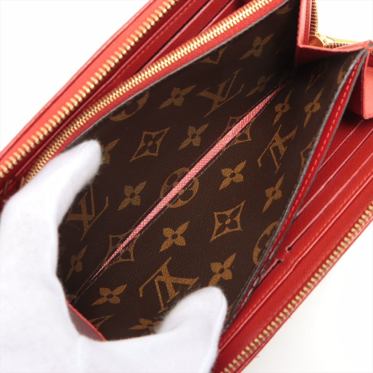 Louis Vuitton Monogram  Wallet M61854 Triple Round Zip Wallet