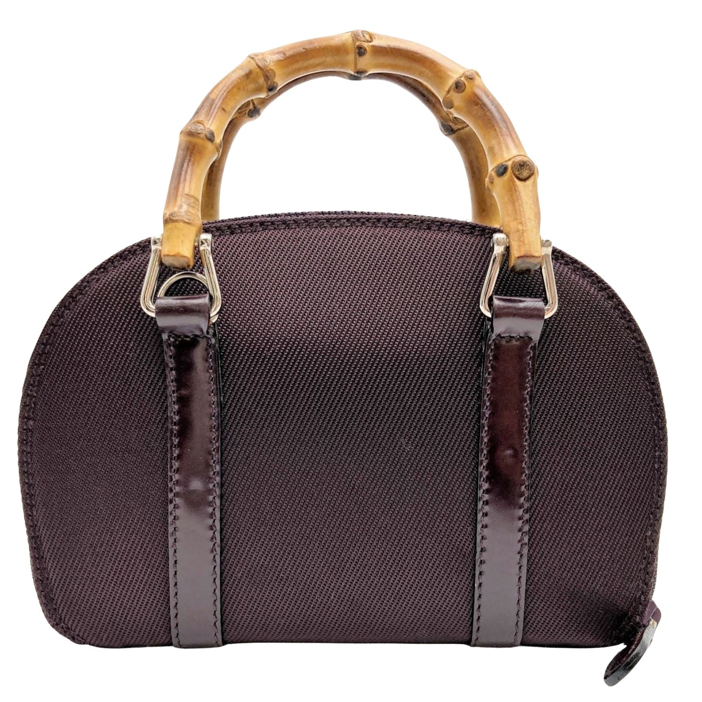 Gucci Bamboo  Canvas Handbag ()