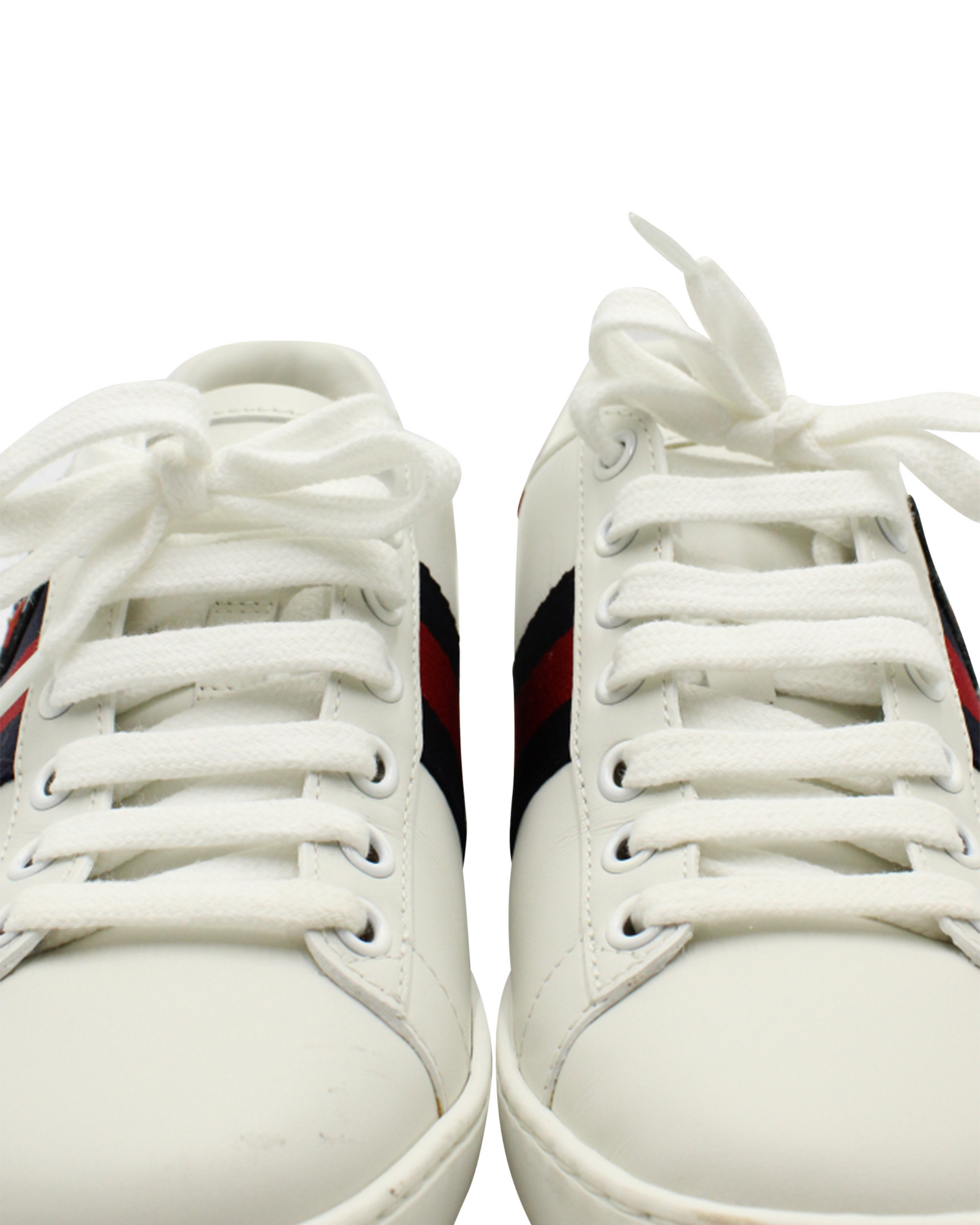 Gucci Ace Embroidered Sneaker In White Leather