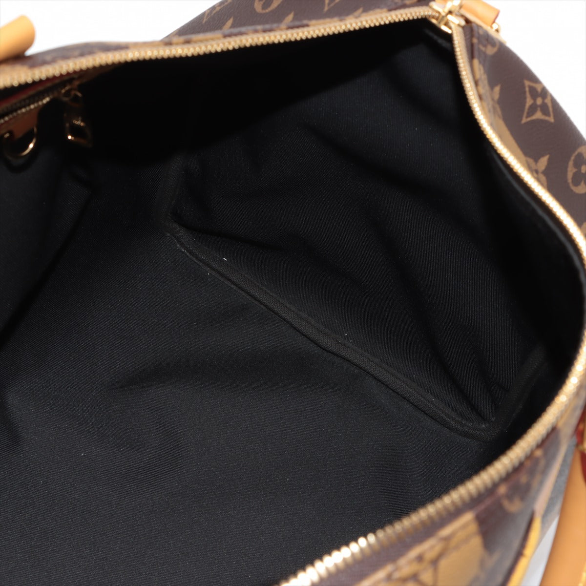 Louis Vuitton x NIGO Monogram Strip Keepall Bandouliere 50 M45967 Brown   Name Initial