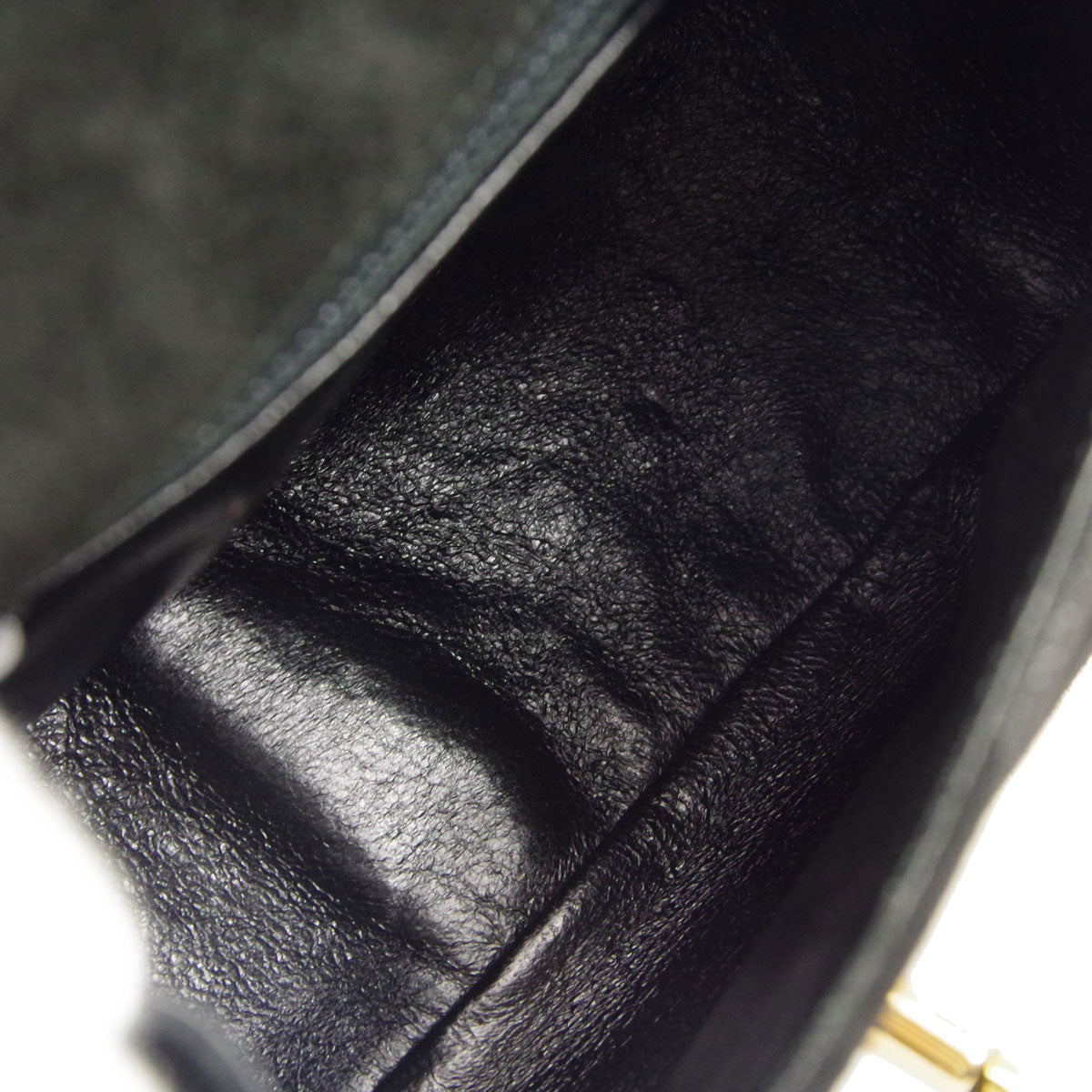 Luxury Chanel * 1996-1997 Black Suede Handbag