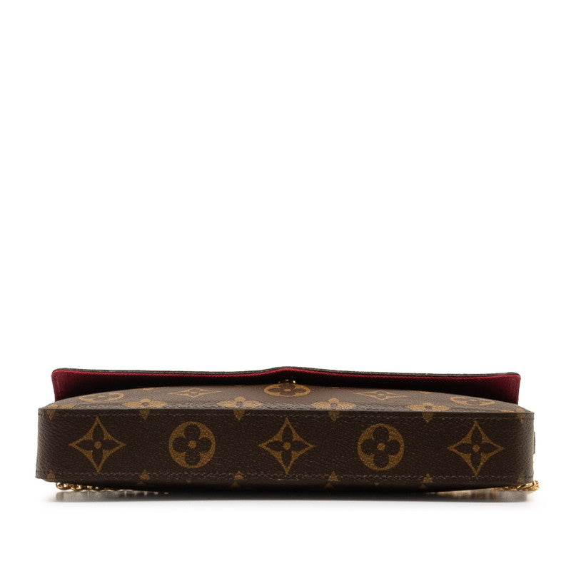 Louis Vuitton Monogram Pochette Felice Chain Shoulder Bag Backpack M61276 Brown Fucks PVC Leather  Louis Vuitton