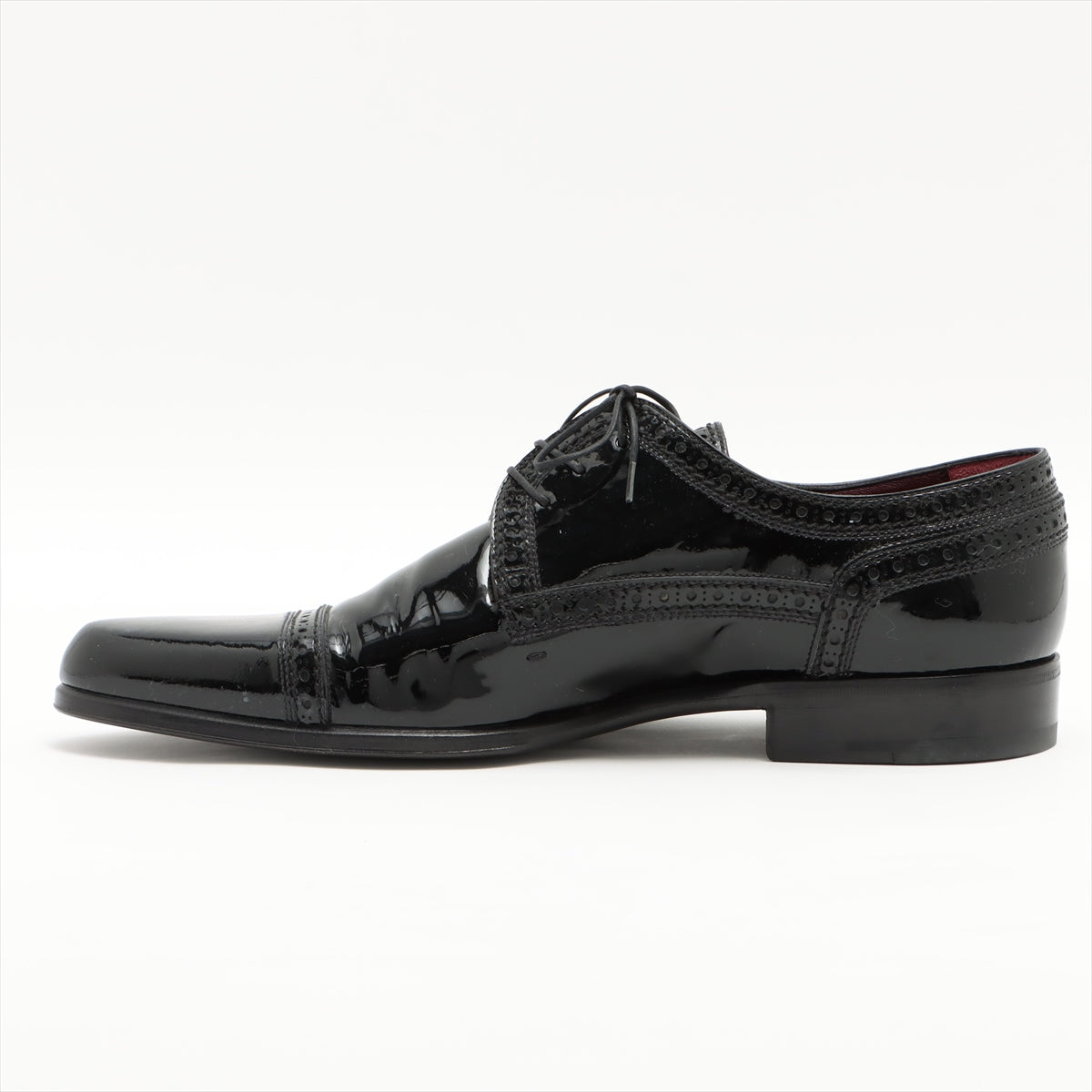 Louis Vuitton 08 Patent Leather Leather Shoes 10 Men Black NI0028