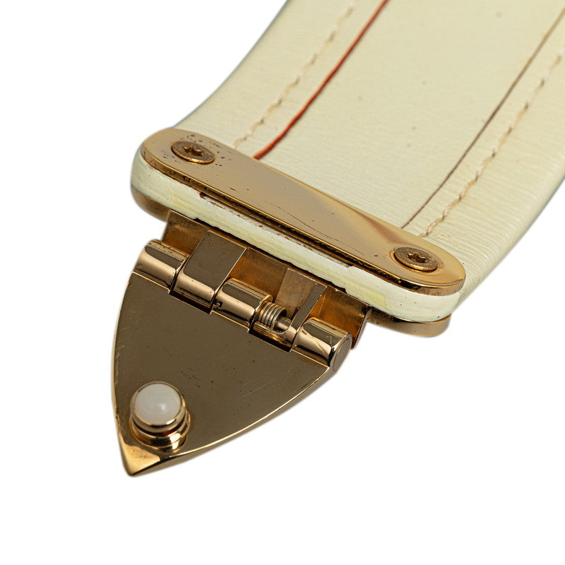 Louis Vuitton Suarez Bracelet M92632 Ivory White Leather  Louis Vuitton