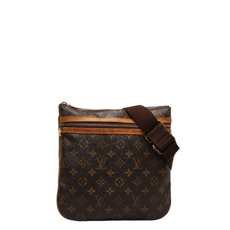 Louis Vuitton Monogram Poschet Bosphorus Slipper Shoulder Bag M40044 Brown PVC Leather  Louis Vuitton