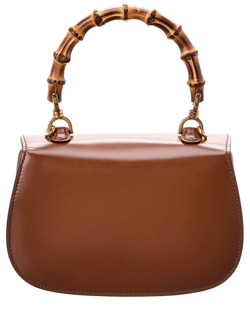 Luxury Gucci Trending 2025 Bamboo 1947 Small Leather Shoulder Bag