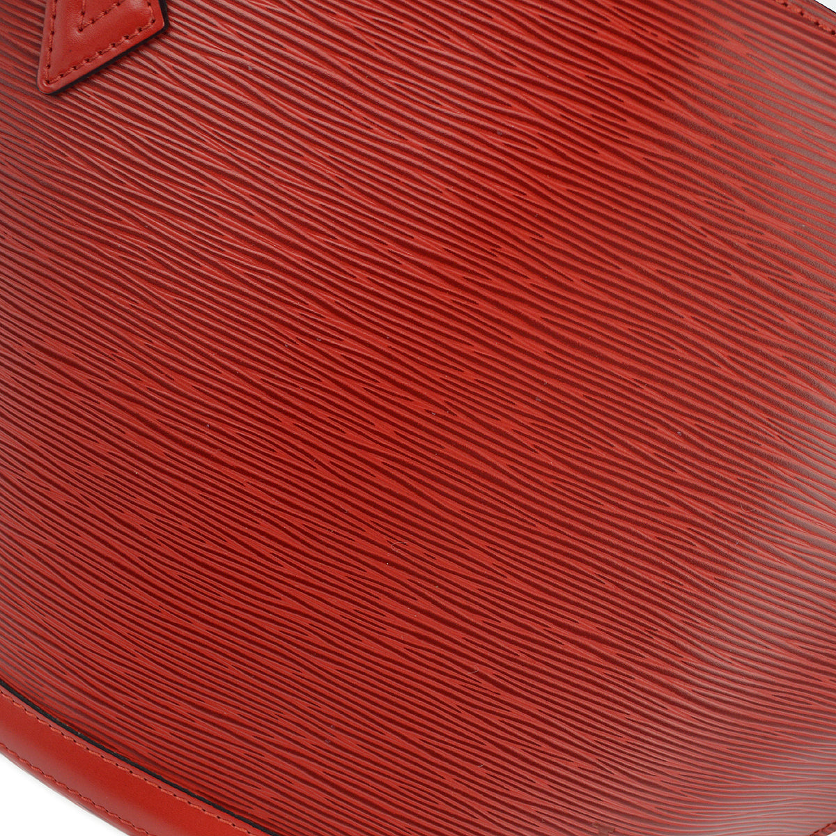 Louis Vuitton 1999 Red Epi Saint Jacques Poignee Long Tote Bag M52337