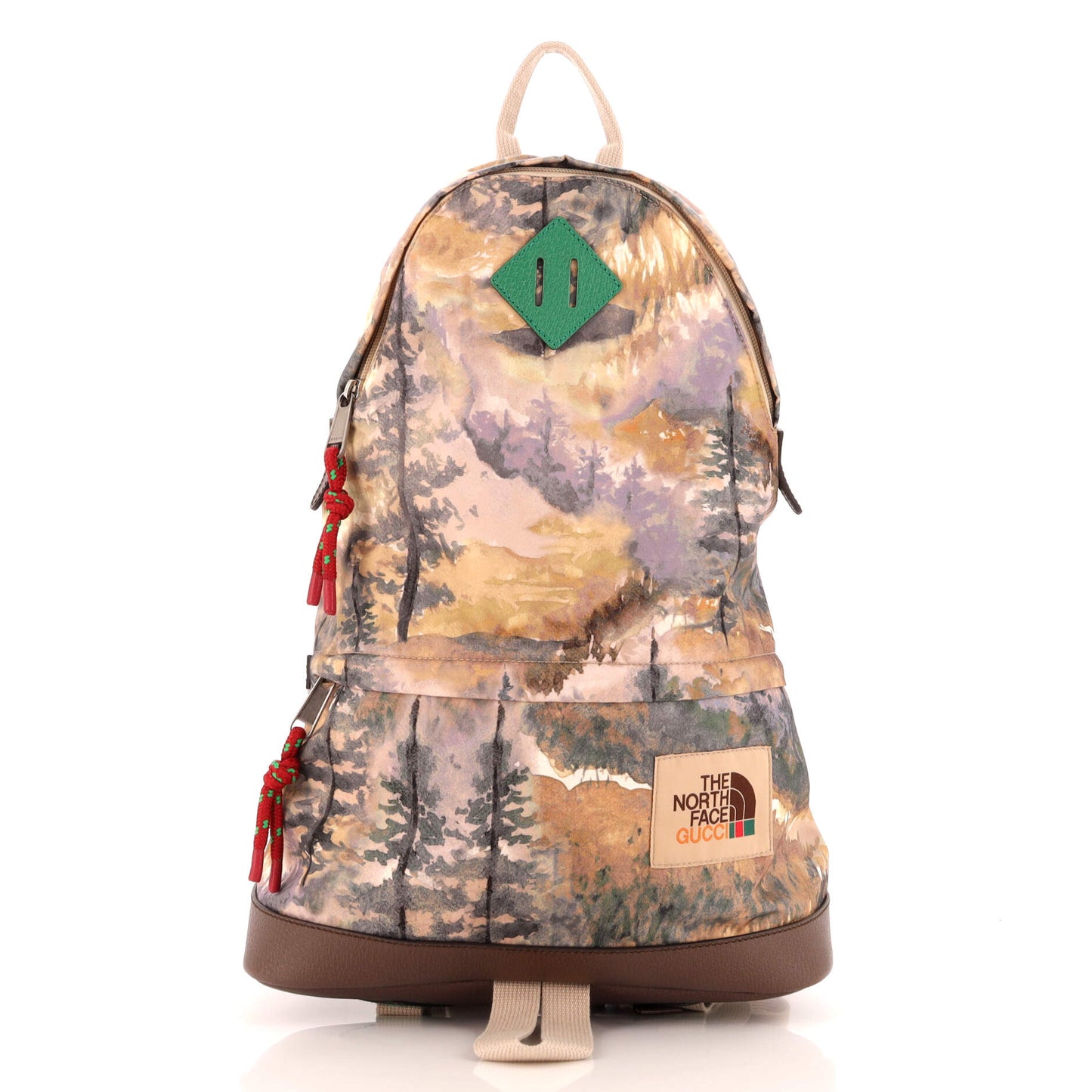 Luxury Gucci Trending 2025 x The North Face Zip Backpack Printed Nylon Medium