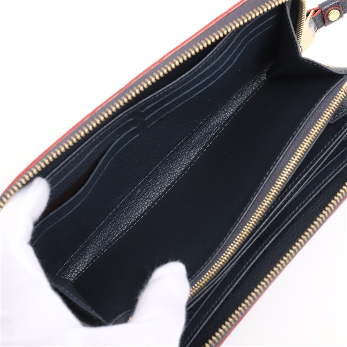 Louis Vuitton Implant  Wallet M62121 Marine Round Zip Wallet