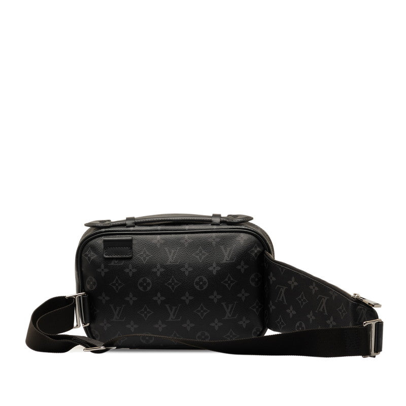 Louis Vuitton Monogram Eclipse Body Bag M42906 Black PVC Leather  Louis Vuitton