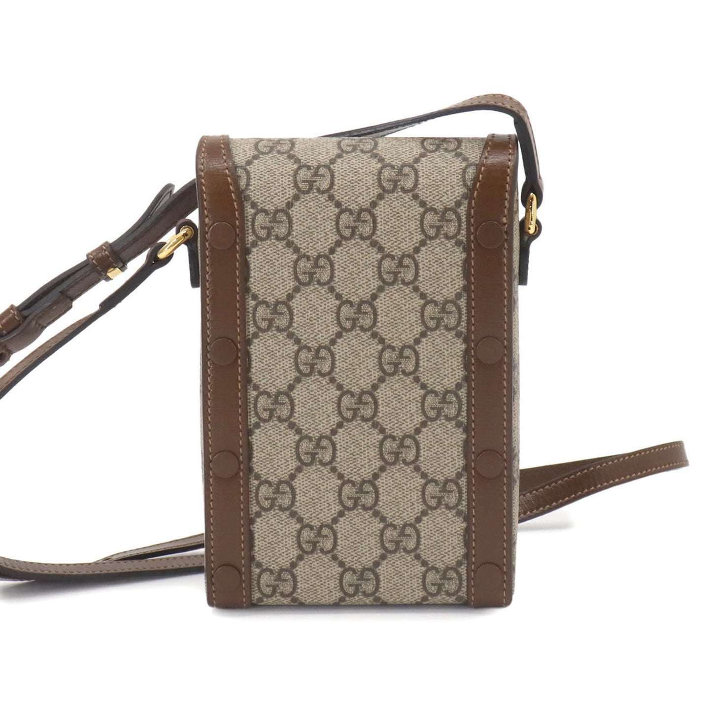 Gucci Horsebit  Canvas Shoulder Bag ()
